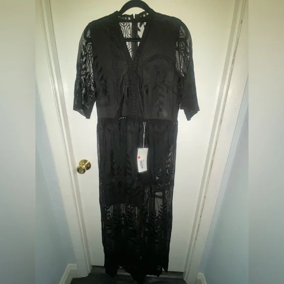 FOR MI | Women/Junior Large | Black | Lace | Boho | Casual | Portraits | NWT - Picture 8 of 16
